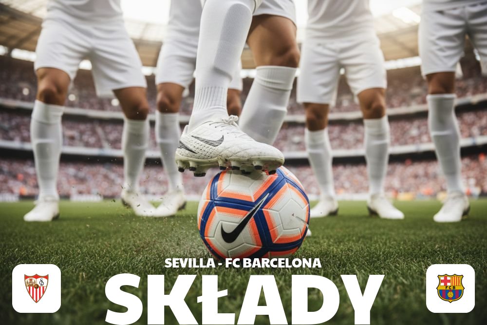 Składy: Sevilla FC – FC Barcelona – kontuzje, pauzy, rotacje w składach